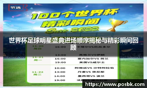 世界杯足球明星盛典进场顺序揭秘与精彩瞬间回顾